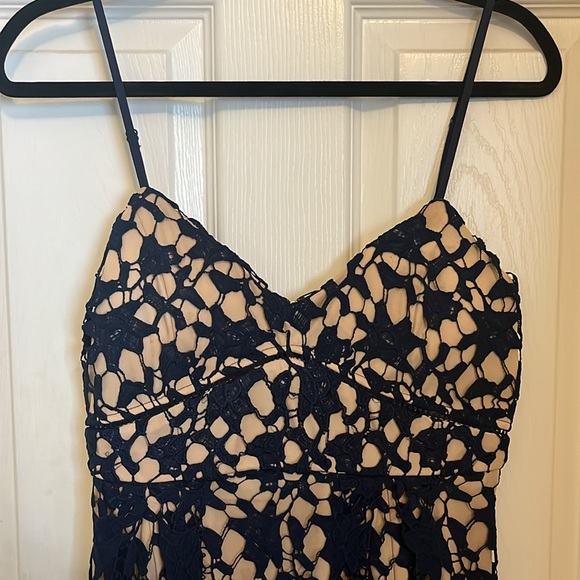 Dina Be Navy Lace Dress - Picture 2 of 4
